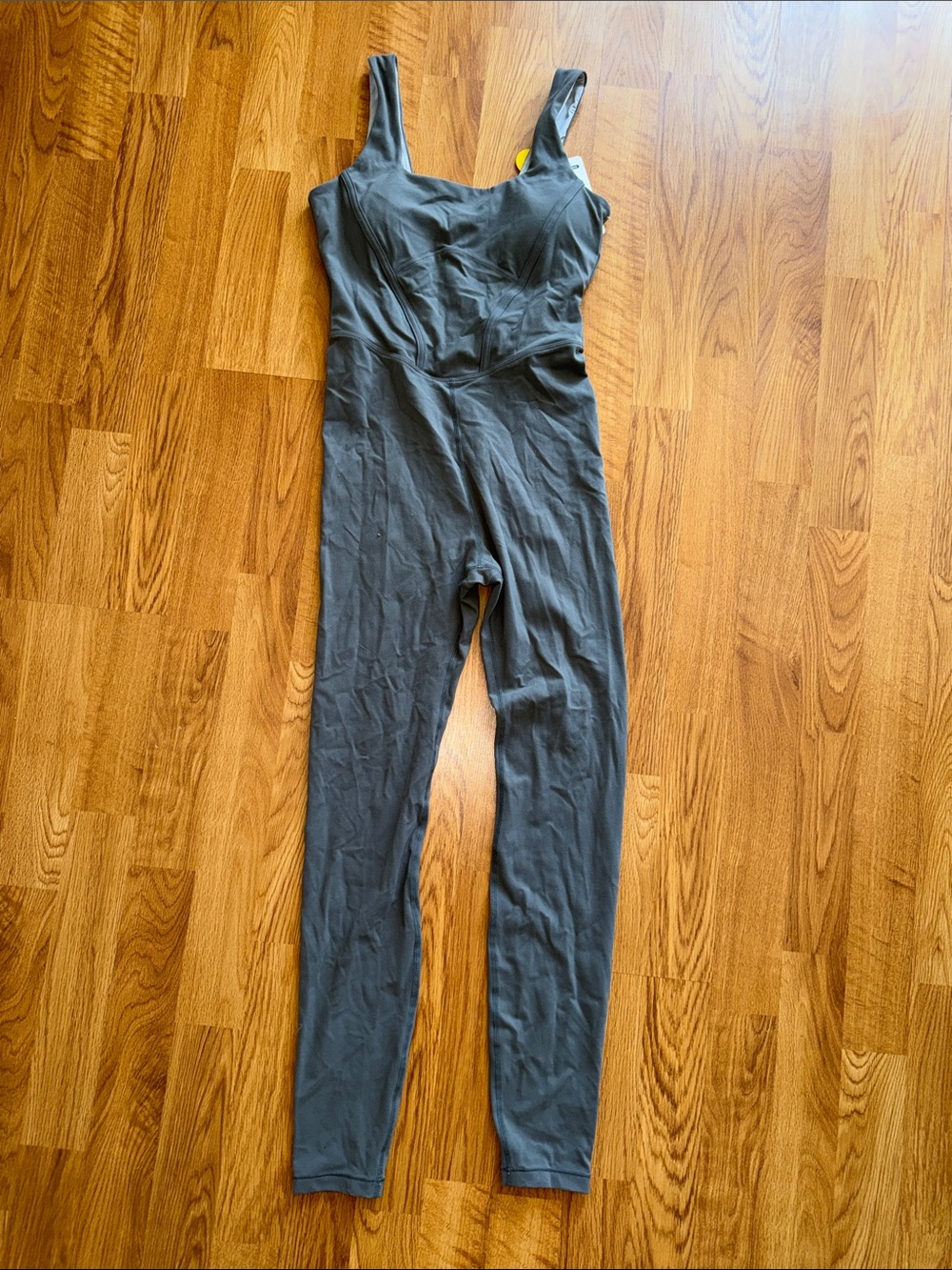 SHEIN Glowmode Women’s Sleek Gray Workout Jumpsuit - Fitted Tank Style